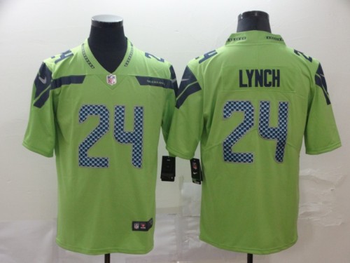 Seattle Seahawks 24 Marshawn Lynch Green Vapor Untouchable Limited Jersey
