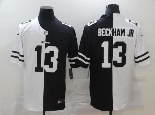 Browns 13 Odell Beckham Jr. Black And White Split Vapor Untouchable Limited Jersey
