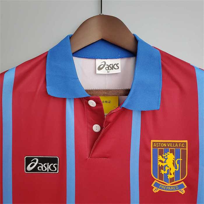 Retro Jersey 1993-1995 Aston Villa Home Soccer Jersey Vintage Football Shirt