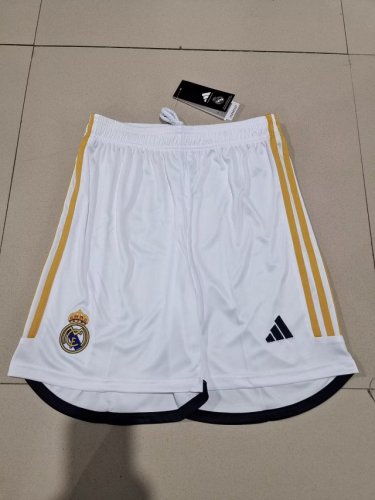 Retro Jersey 2023-2024 Real Madrid Home Soccer Shorts