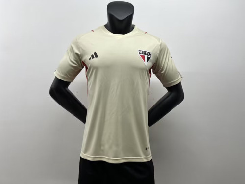 Fans Version 2023-2024 Sao Paulo Yellow Soccer Training Jersey
