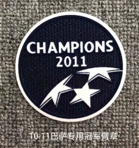 Retro Patch 2011 Champions for Barcelona 2010-2011 Jersey