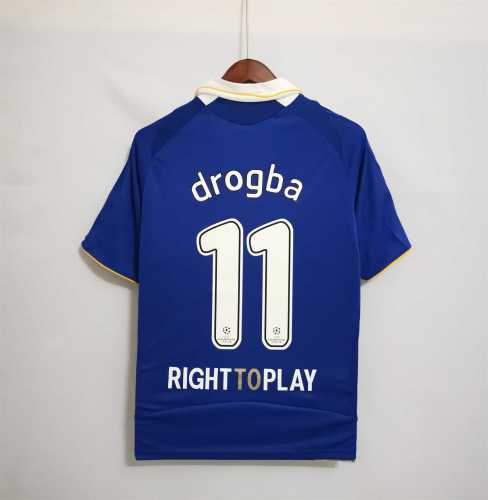 with UCL Patch Retro Jersey 2008-2009 Chelsea drogba 11 Champions League Home Soccer Jersey