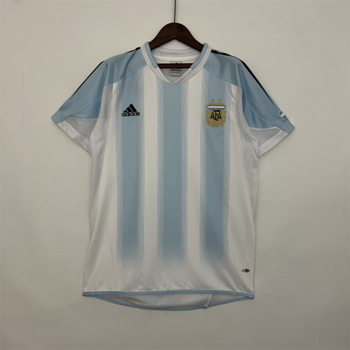 Retro Jersey 2004-2005 Argentina Home Soccer Jersey Vintage Football Shirt