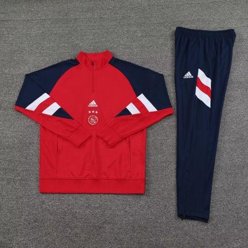 2023-2024 Ajax Red/Blue Soccer Trianing Sweater and Pants
