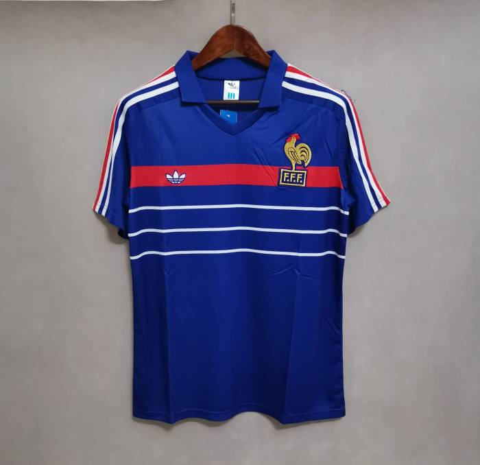 Retro Jersey 1984 France 10 Home Soccer Jersey Vintage Football Shirt