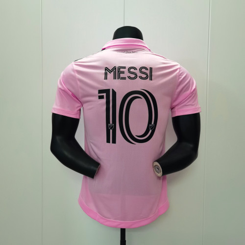 Leo Messi Camisetas de Futbol Player Version 2023-2024 Inter Miami Home Soccer Jersey