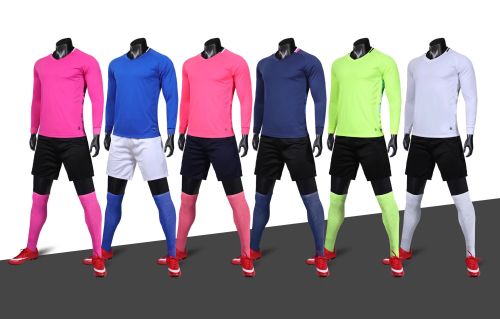 003 Long Sleeve DIY Custom Blank Uniforms Soccer Jersey Shorts