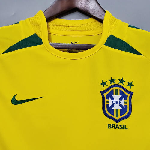 Retro Jersey 2002 Brazil Home Soccer Jersey Brasil Camisetas de Futbol
