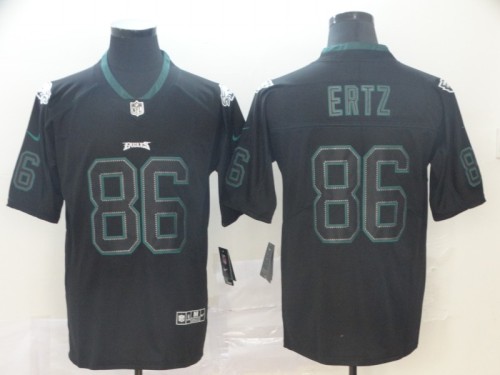 Philadelphia Eagles #86 ERTZ Black/Green NFL Jersey