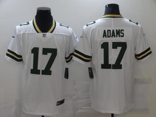 Green Bay Packers 17 ADAMS White NFL Jersey