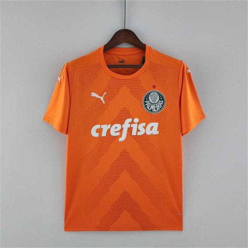 Fans Version 2022-2023 Palmeiras Orange Goalkeeper Soccer Jersey