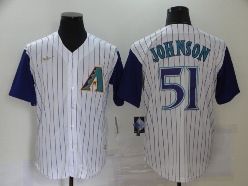 Los Angeles Angels of Anaheim 51 JOHNSON White Cool Base Jersey