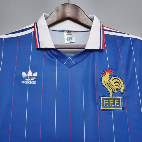 Retro Jersey 1982 France Home Soccer Jersey Vintage Football Shirt