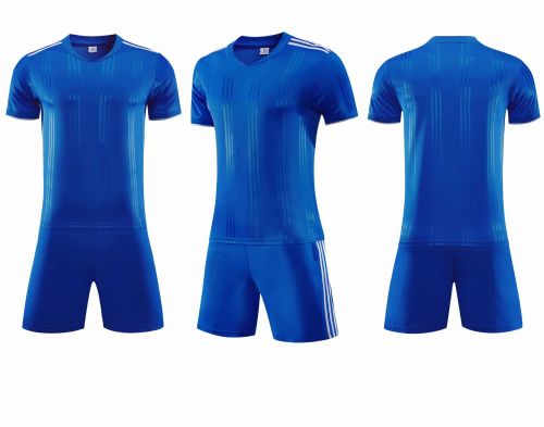 XTD-SJ-203  Color Blue Soccer Uniform  Adult Uniform Soccer Jersey Shorts
