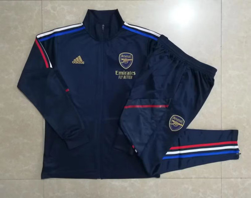 2023-2024 Arsenal Royal Blue Soccer Jacket and pants