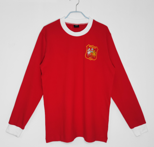 Long Sleeve 1963 Manchester United Home Vintage Soccer Jersey