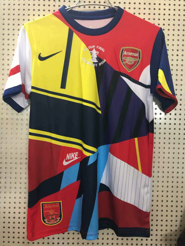 Retro Jersey Arsenal 2013-2014 Colorful Soocer Jersey