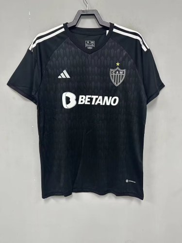 Fans Version 2023-2024 Atletico mineiro Goalkeeper Black Soccer Jersey