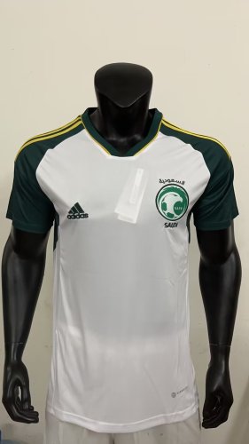 Player Version 2023-2024 Saudi Arabia Away White Soccer Jersey