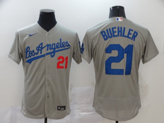 Los Angeles Dodgers 21 BUEHLER Grey 2020 Flexbase Jersey