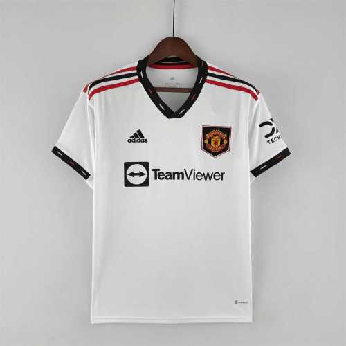 Fans Version 2022-2023 Manchester United Away White Soccer Jersey S,M,L,XL,2XL,3XL,4XL