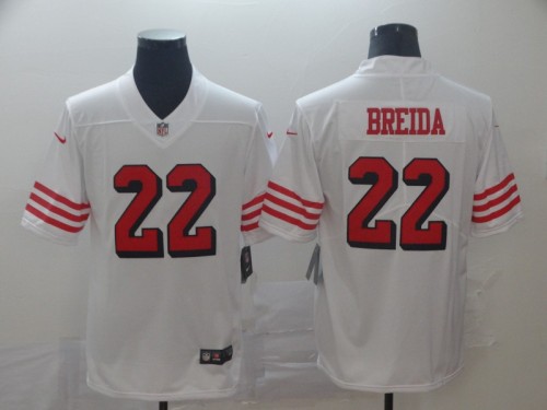 San Francisco 49ers 22 Matt Breida White Color Rush Vapor Untouchable Limited Jersey