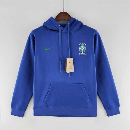 2022-2023 Brazil Blue Soccer Hoodie