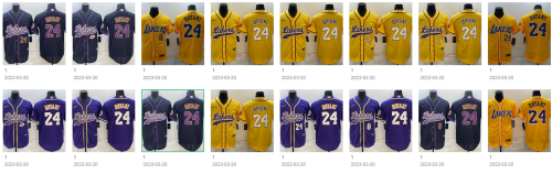 Los Angeles Lakers jointly signed 24 KOBE BRYANT MLB Jersey Baseball Jersey