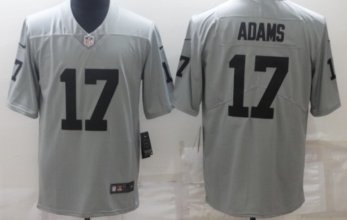 New Oakland Raiders 17 ADAMS Grey NFL Jersey
