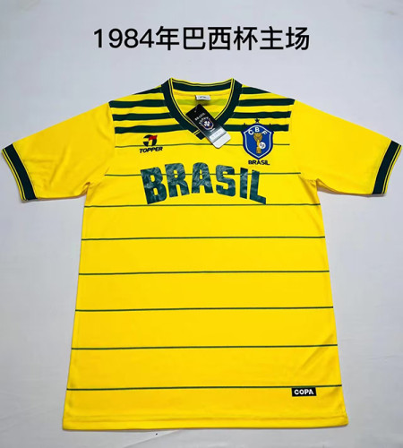 Retro Brasil Camisetas de Futbol 1994 Brazil Vintage Home Soccer Jersey
