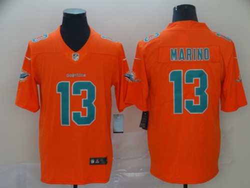 Miami Dolphins 13 Dan Marino Orange Inverted Legend Limited Jersey