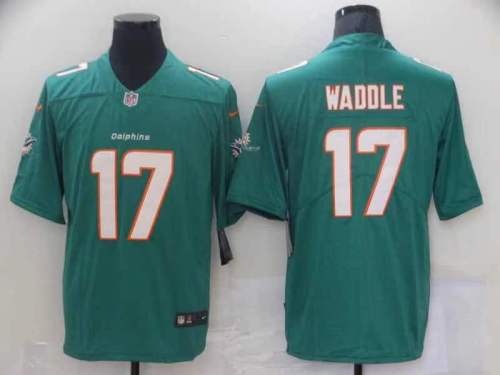 Dolphins 17 Jaylen Waddle Aque 2021 NFL Draft Vapor Untouchable Limited Jersey