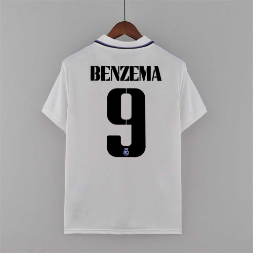 Fans Version 2022-2023 Real Madrid BENZEMA 9 Home Soccer Jersey
