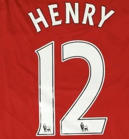 with EPL Patch Retro Jersey 2011-2012 Arsenal 12 HENRY Home Soccer Jersey