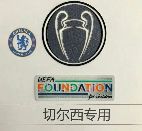New Champion Patch UEFA FOUNDATION for Children Patch For New Season 2021-2022 Chelsea Jersey