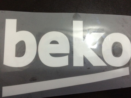 Sponor "beko" patch on the sleeve for Barcelona Jersey
