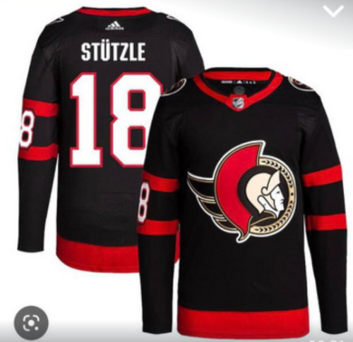 Ottawa Senators Stützle 18 Black NHL Jersey