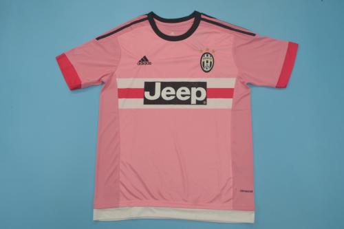 Retro Jersey 2015-2016 Juventus Away Pink Soccer Jersey Vintage Football Shirt