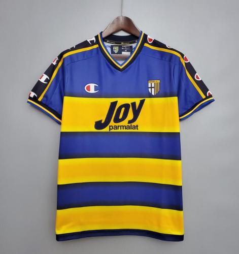 Retro Jersey 2001-2002 Parma Home Soccer Jersey Vintage Football Shirt