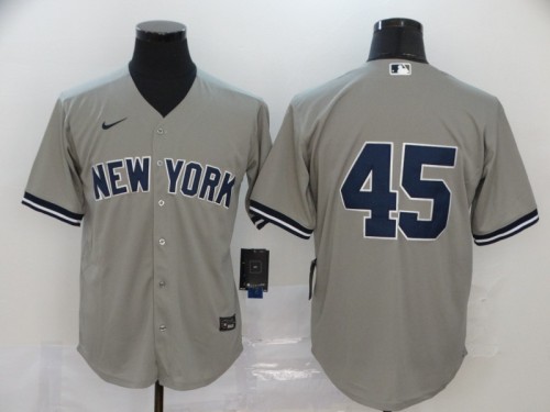New York Yankees 45 Grey 2020 Cool Base Jersey