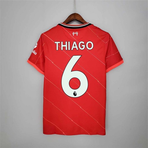 Fans Version 2021-2022 Liverpool 6 THIAGO Home Soccer Jersey