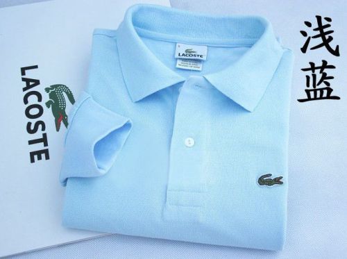 Light Blue Long Sleeve La-coste Polo for Men and Women Style