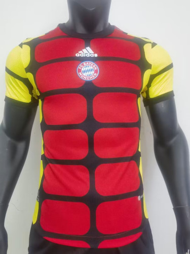 Player Version 2023-2024 Bayern Munich Red/Yellow Soccer Jersey
