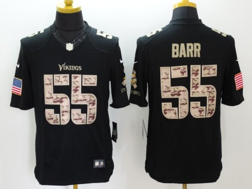 Minnesota Vikings 55 BARR Black NFL Jersey