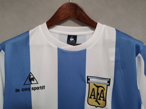 Retro Jersey 1985 Argentina Home Soccer Jersey Vintage Football Shirt