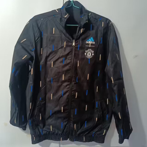 2023-2024 Manchester United Black Reversible Soccer Jacket