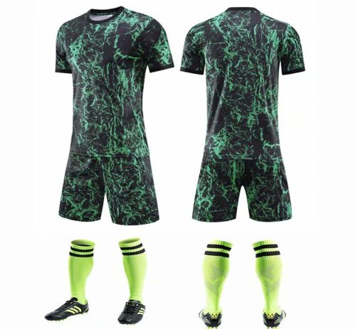 #201 202 203 Light Green Blank Adult Uniform Soccer Jersey Shorts