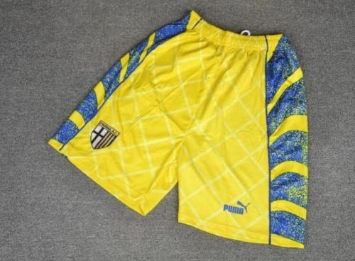 Retro Shorts Parma 1996-1997 Yellow Soccer Shorts