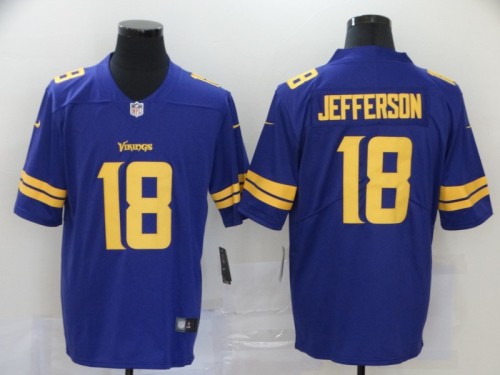 Minnesota Vikings 18 Justin Jefferson Purple 2020 NFL Draft First Round Pick Vapor Untouchable Limited Jersey